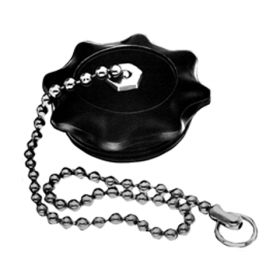 CAP 2.5" MALE W/CHAIN